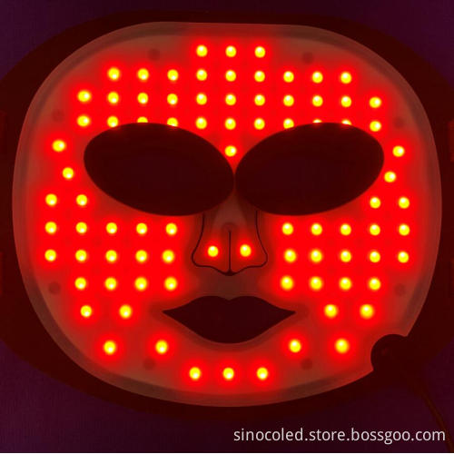 LED Lighting Facial Mask with Chinese Medicine for Beauty Care